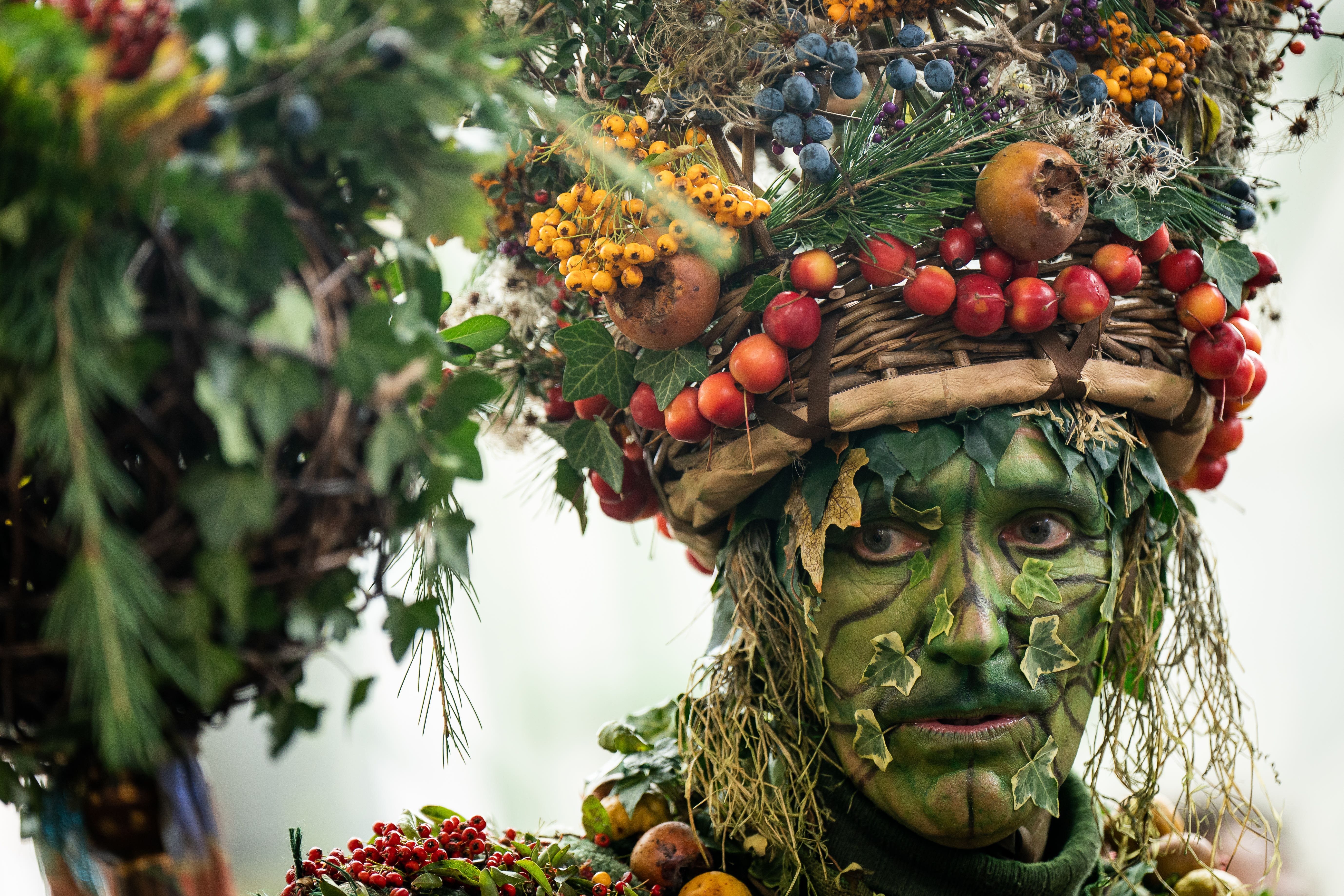 The Green Man at October Plenty, Borough Market’s annual Autumn Harvest festival (Aaron Chown/PA)