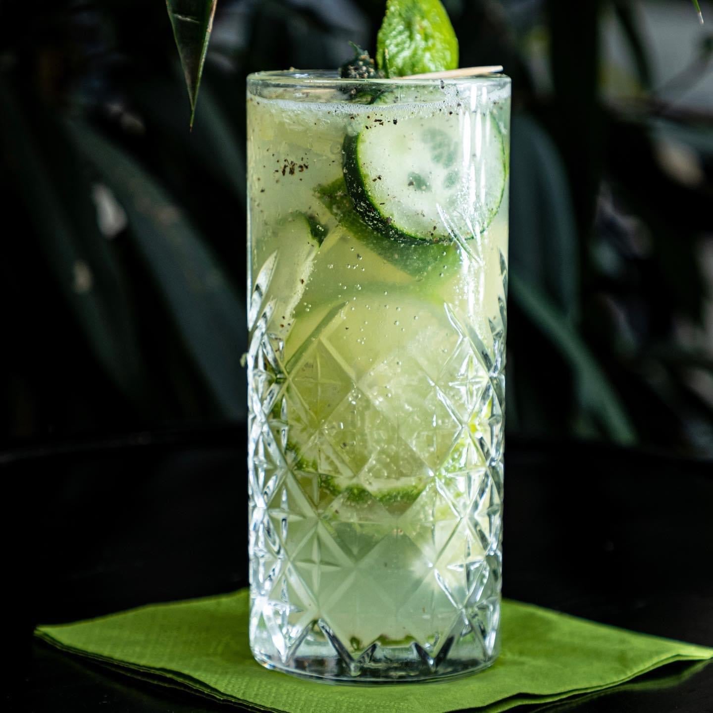 A cucumber tonic at Suburra 1930