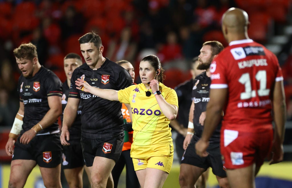 Kasey Badger made history at the Rugby League World Cup