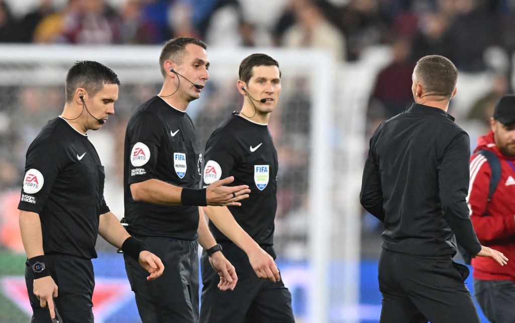 Bournemouth manager Gary O’Neil was booked for his protests following the opener