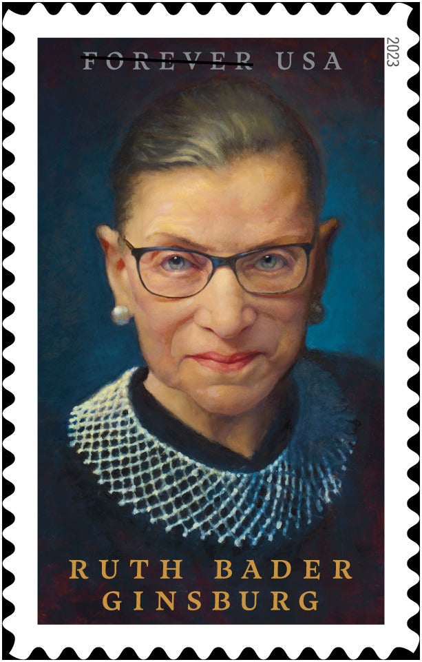 Ruth Bader Ginsburg to be commemorated on a stamp in 2023