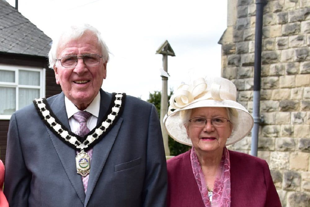 Ken Walker with his wife Freda Walker