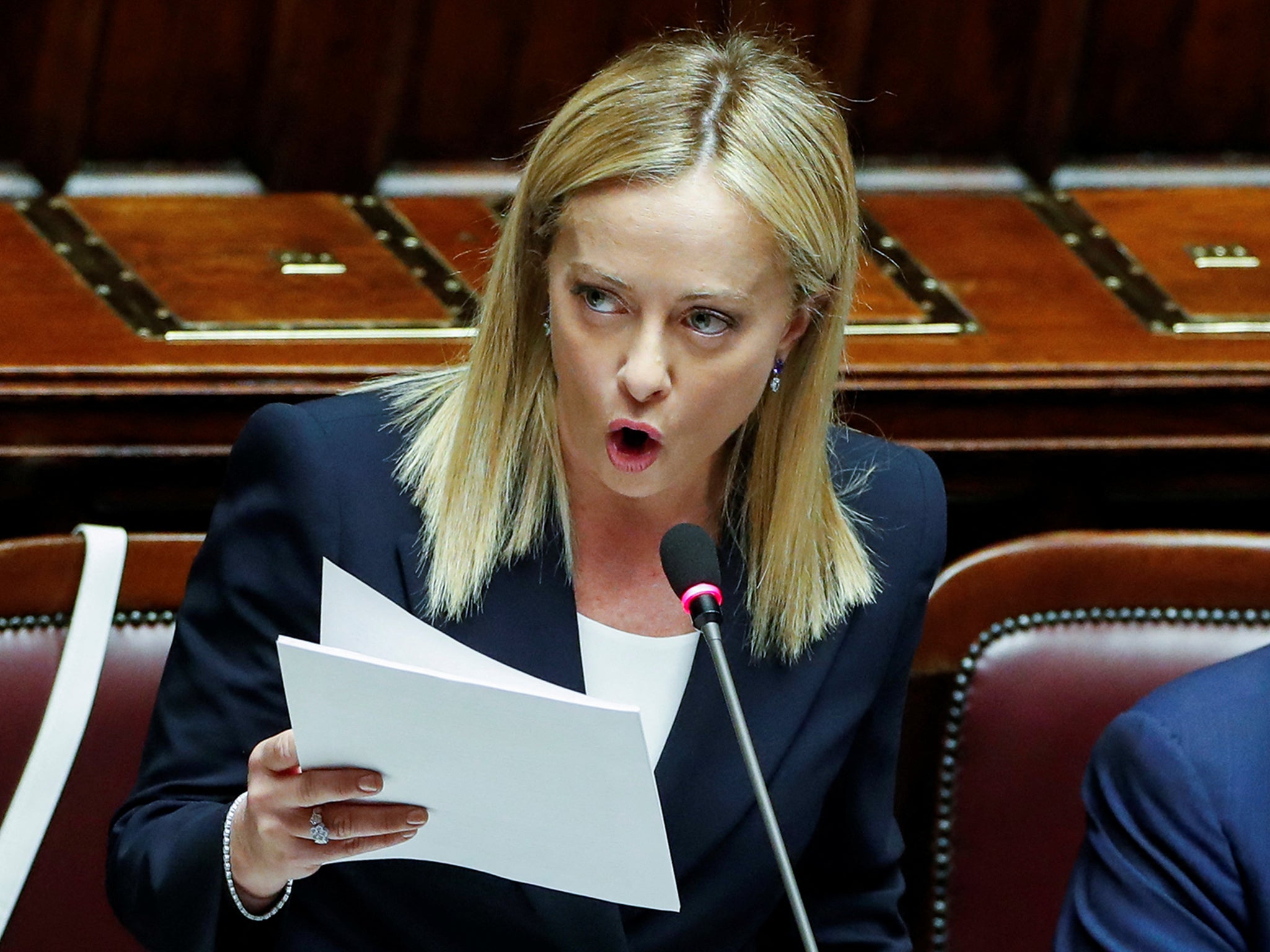 Meloni makes her debut address to parliament in Rome on Tuesday