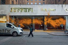 Just Stop Oil protesters target Ferrari and Bentley showrooms