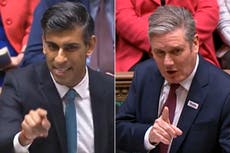 Sunak refuses general election as Starmer mocks PM for losing to Truss ‘who lost to lettuce’