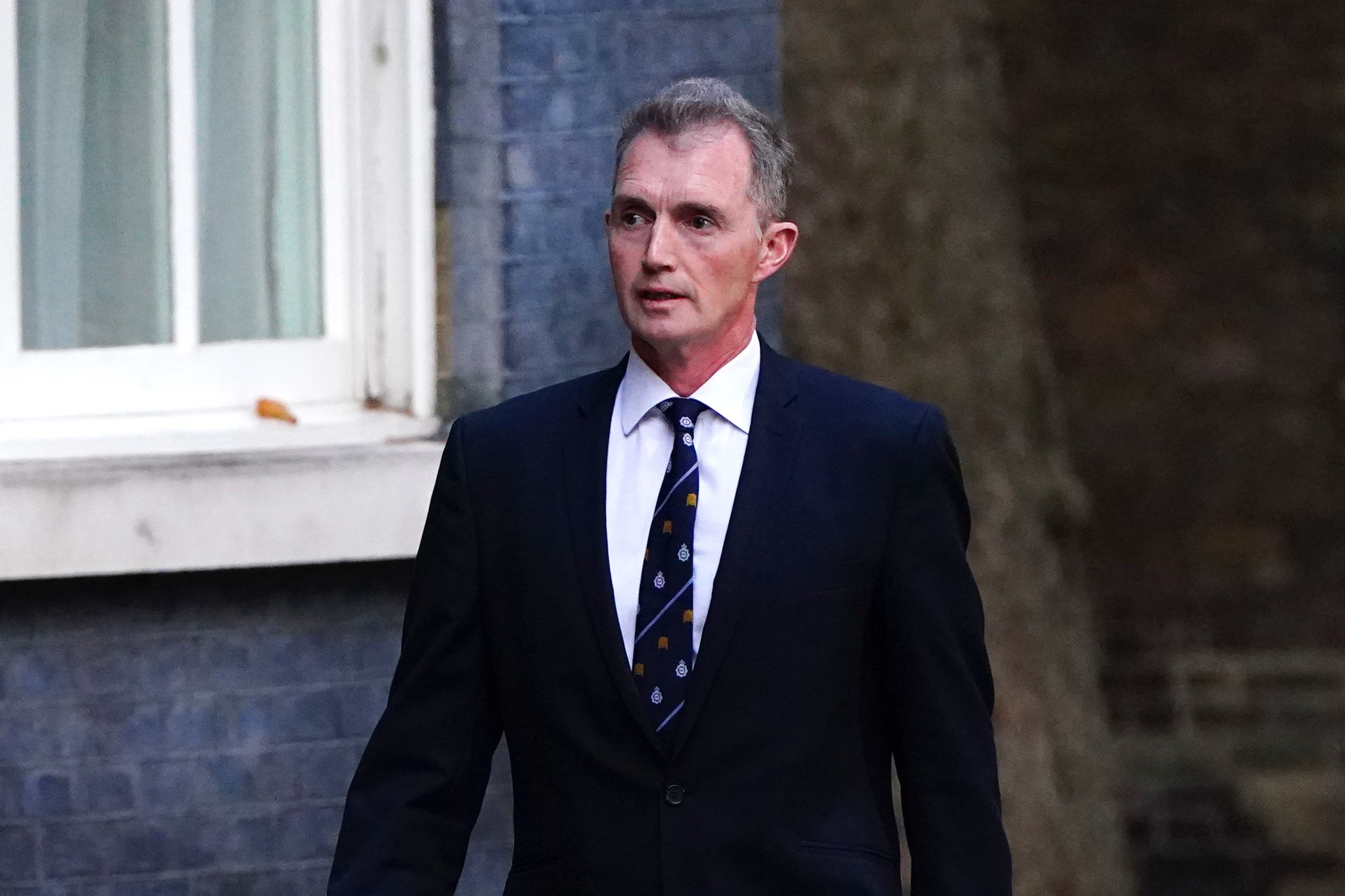 David TC Davies arriving in Downing Street, London (PA)
