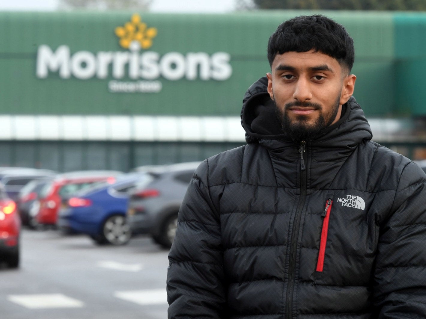 Abdul Haibismillah stands outside Morrisons