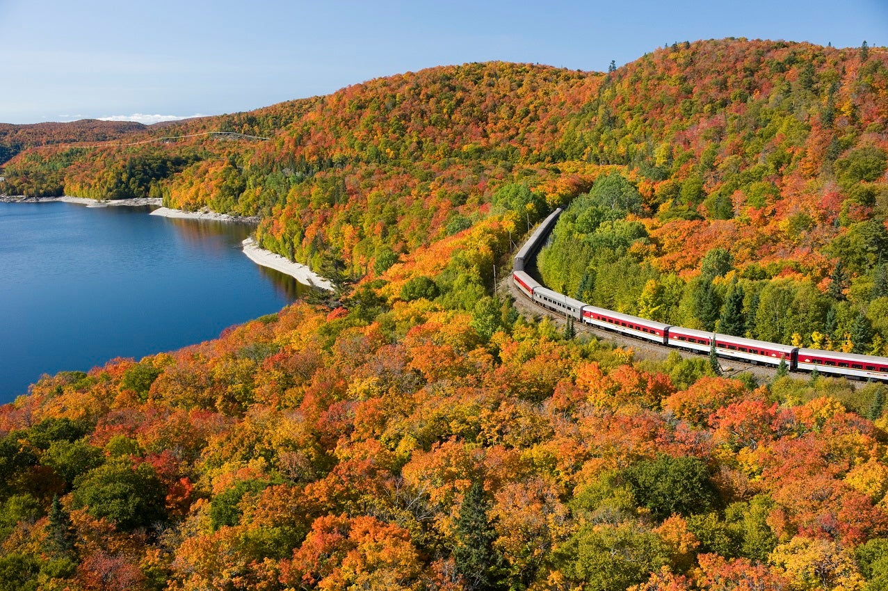 Hit the road, hop on a train and enjoy the kaleidoscopic tones of the shifting natural landscapes