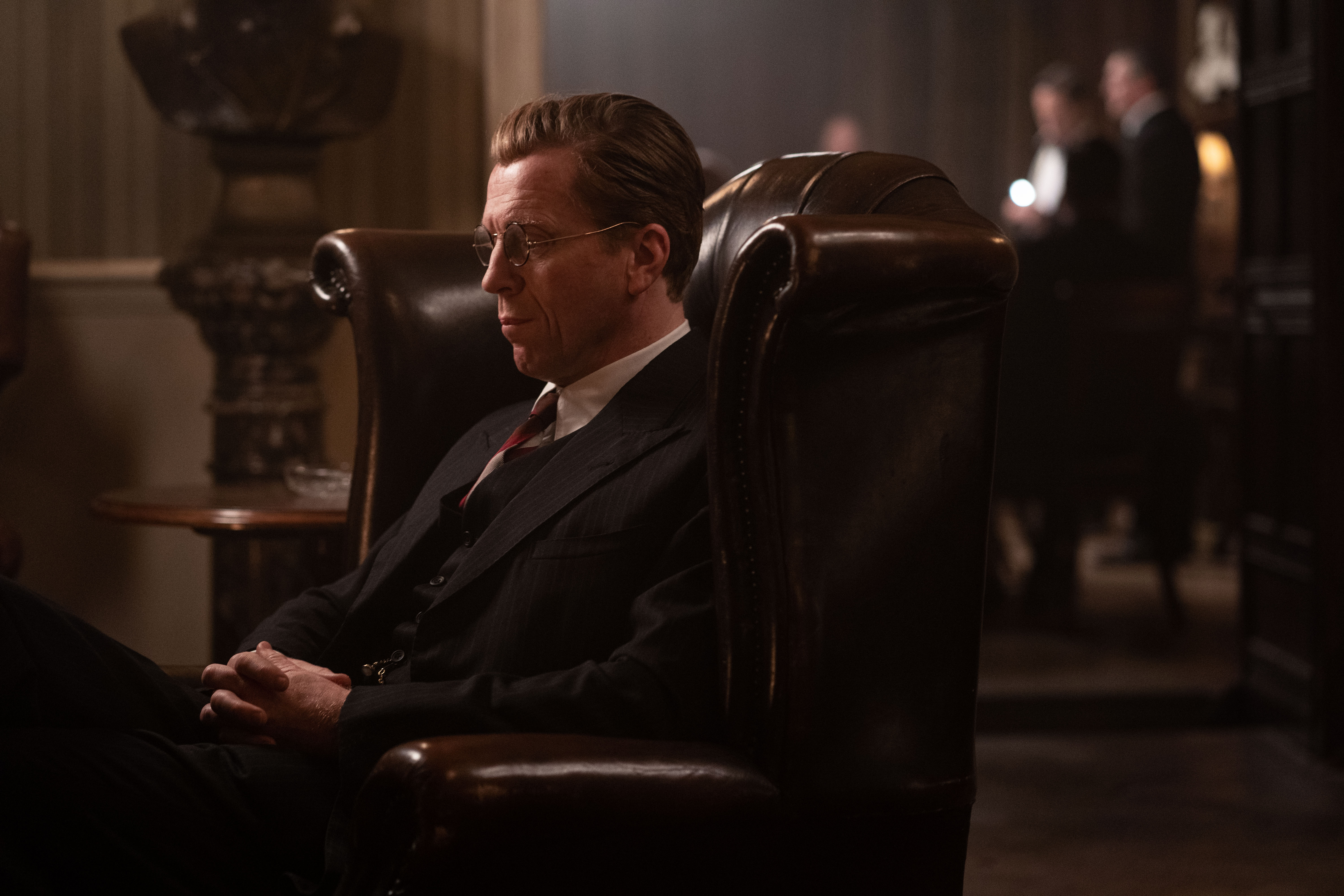 Fellow MI6 agent Nicholas Elliott (Damian Lewis) was establishment to the core