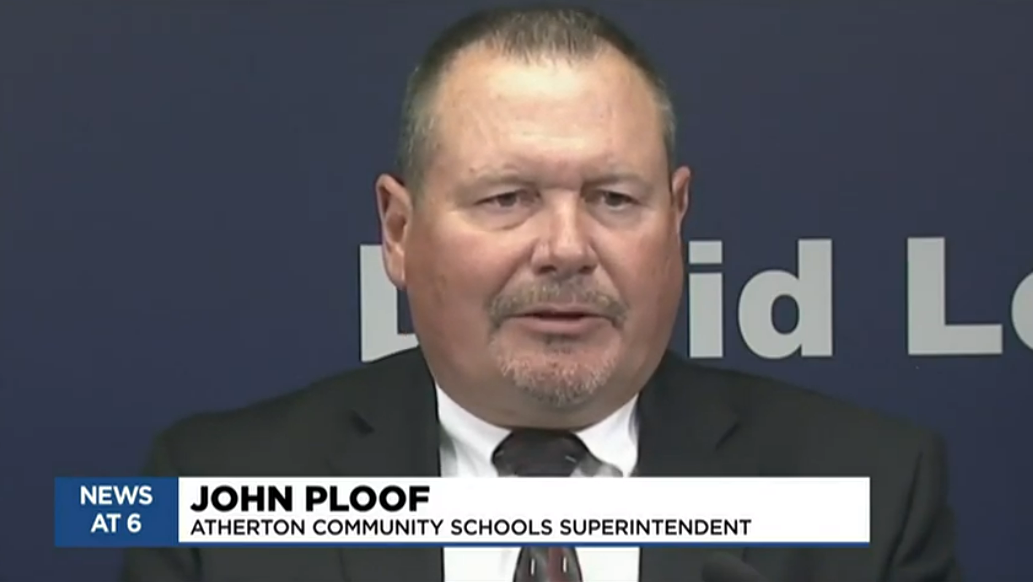 Atherton Community Schools Superintendent John Ploof said staff was ‘devastated for the victim’ at a press conference on Monday