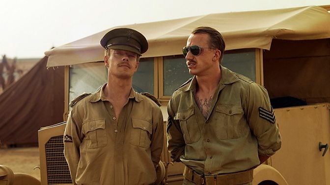 Alfie Allen (L) and Theo Barklem Biggs (R) in the series