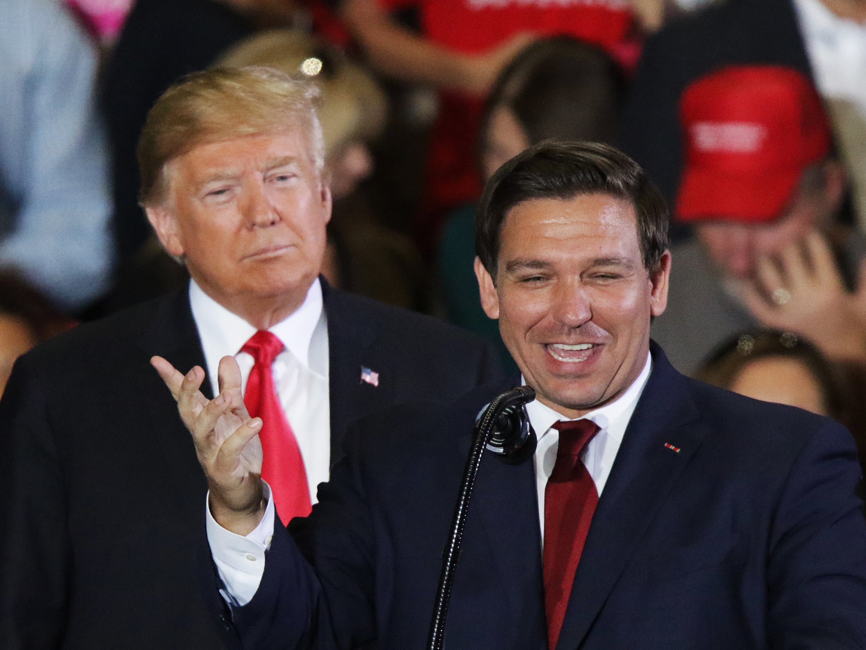 Donald Trump and Ron DeSantis