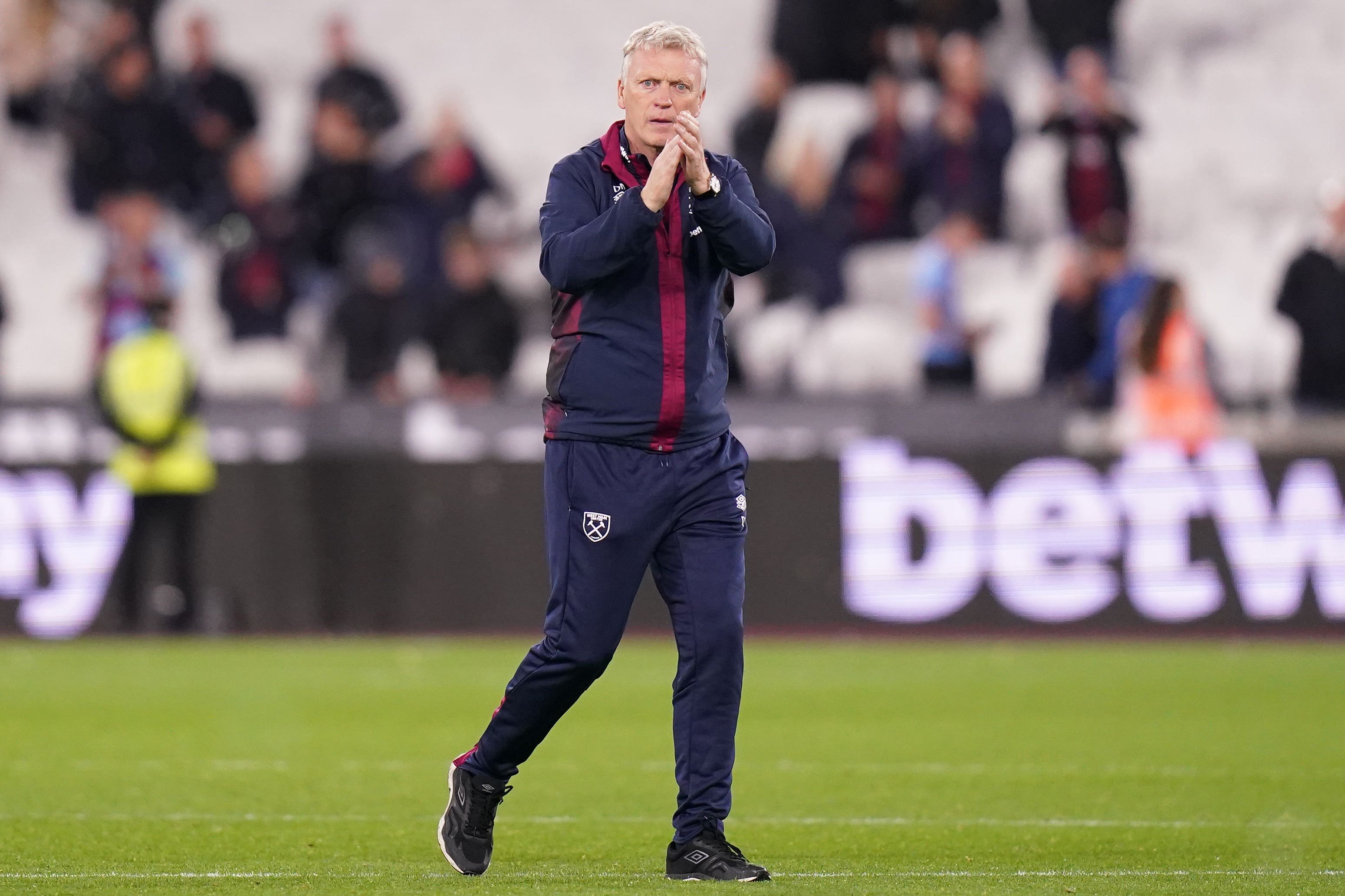 David Moyes saw his team ease through (Adam Davy/PA)