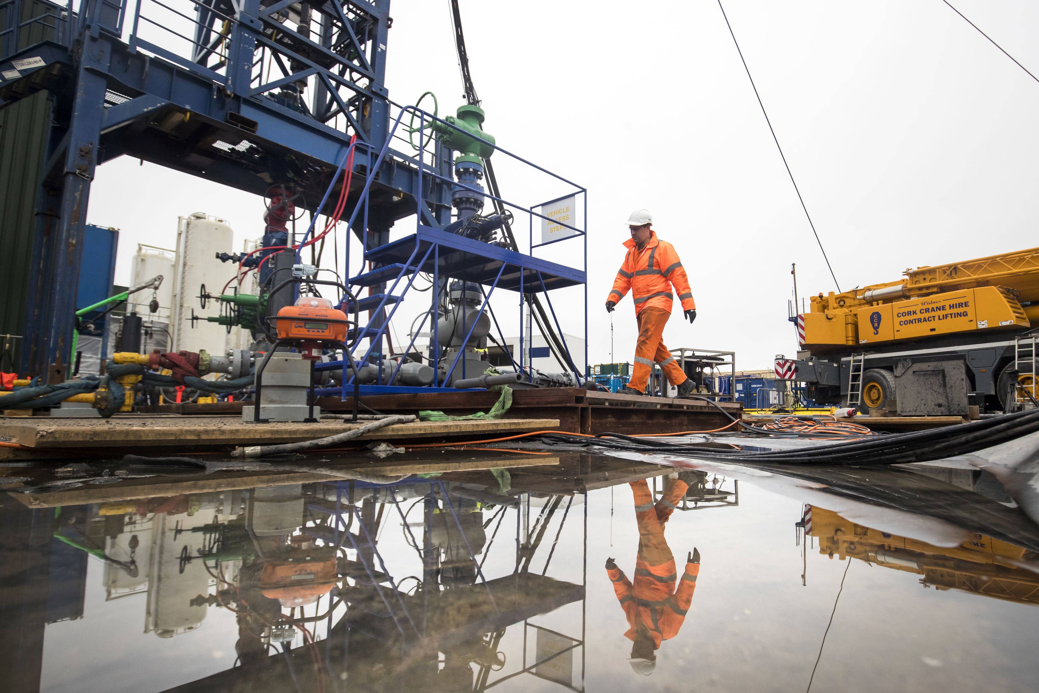 The Government has restored the ban on fracking after it was briefly lifted by Liz Truss’ Government (Danny Lawson/PA)