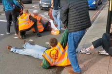 Drivers drag Just Stop Oil protesters away during London road blockages