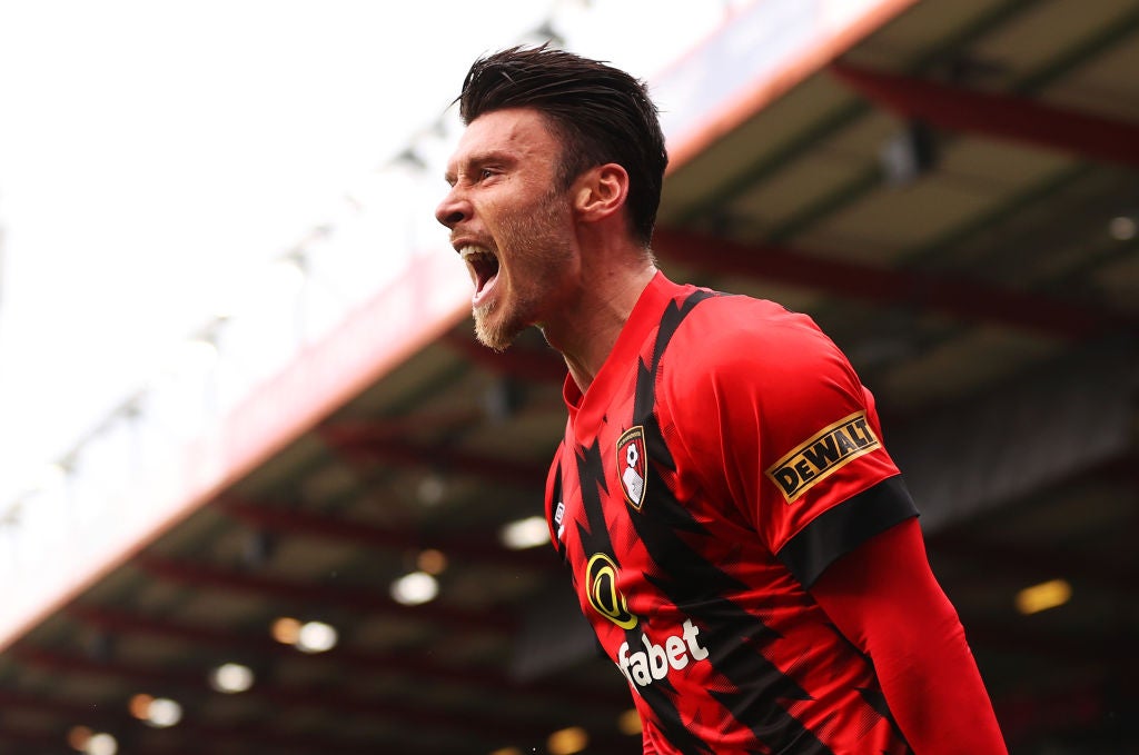 Kieffer Moore’s two goals weren’t enough for the Cherries