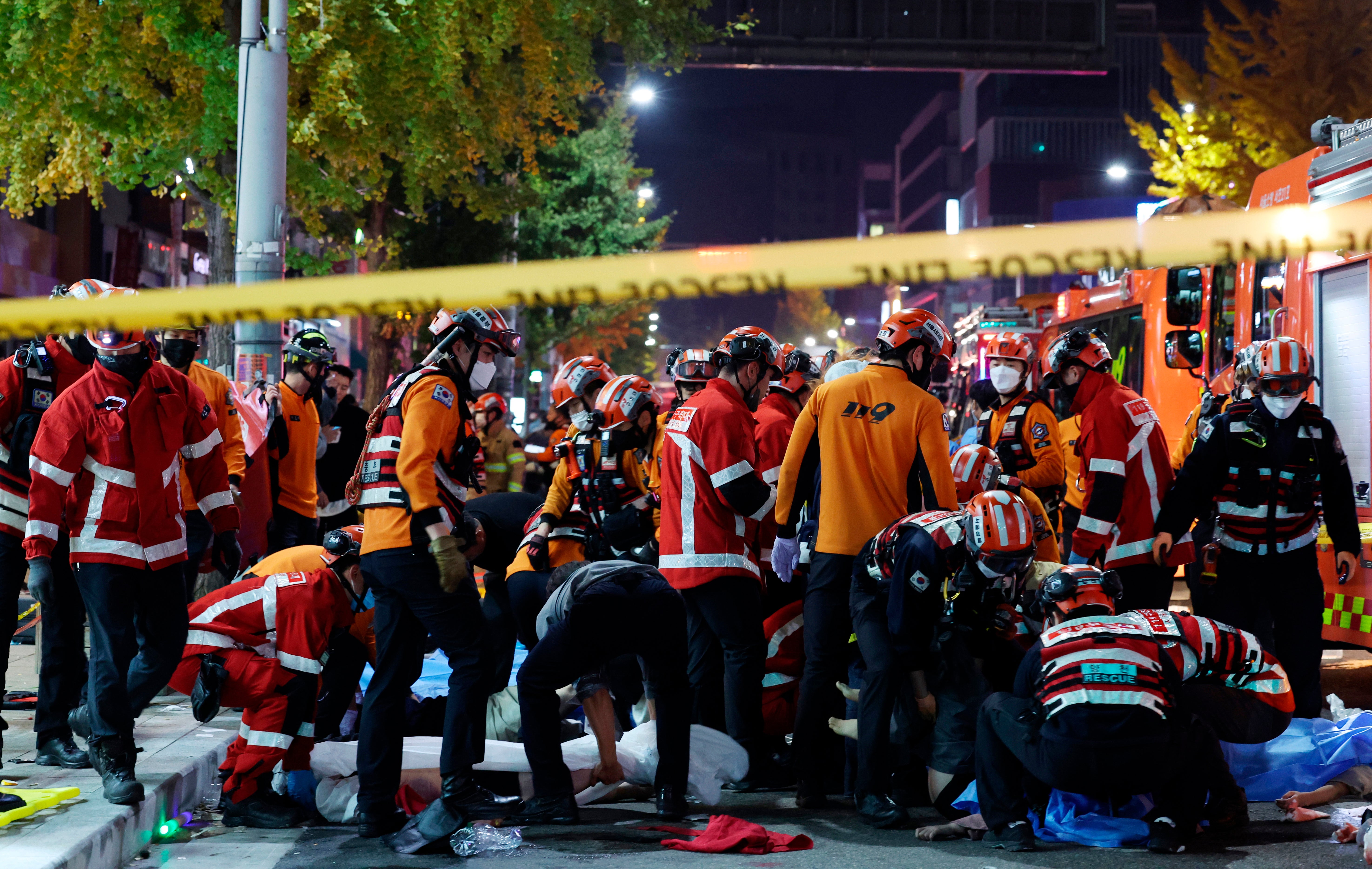 South Korea Halloween Crowd Surge