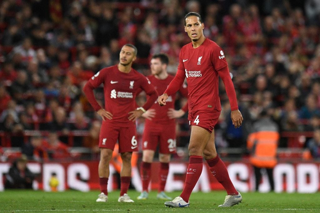 Virgil van Dijk lost his first match playing for Liverpool at Anfield after 70 games unbeaten