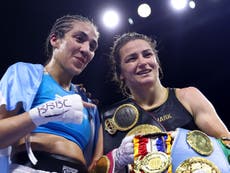 Katie Taylor outpoints Karen Elizabeth Carabajal to keep Amanda Serrano rematch alive