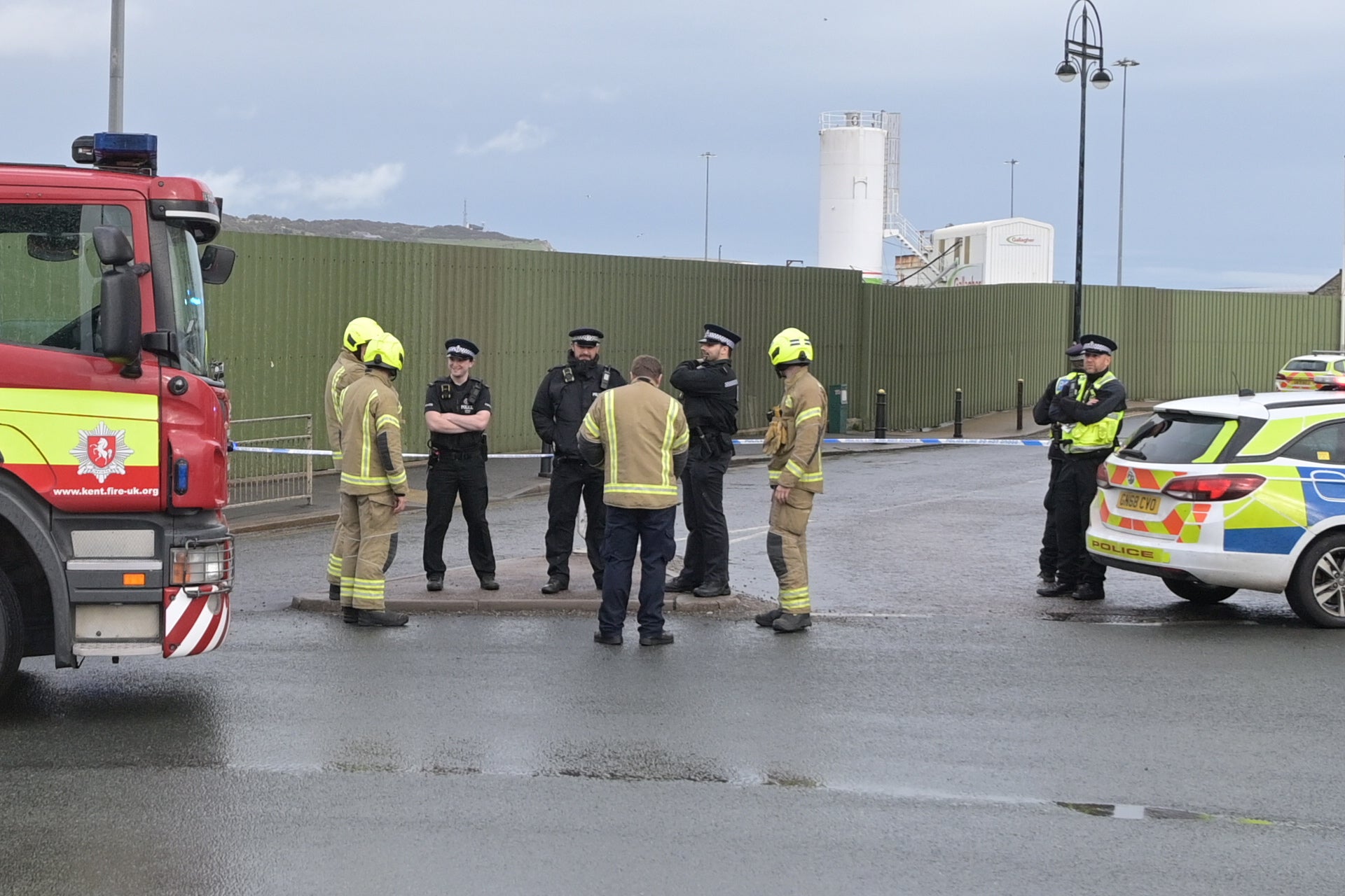 Western Jet Foil is one of two processing centres for Channel migrants in Kent