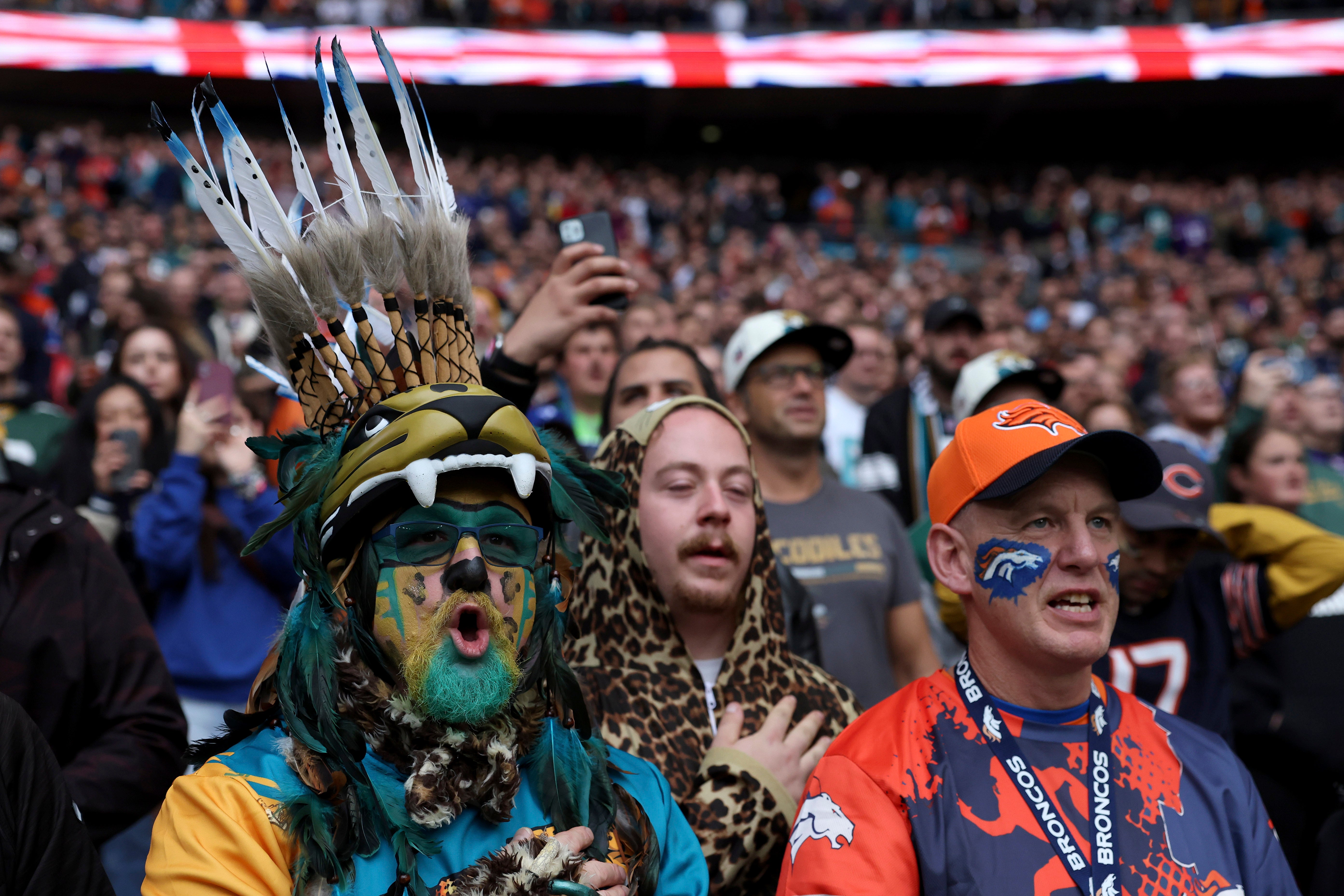 An NFL-record international crowd attended the game at Wembley