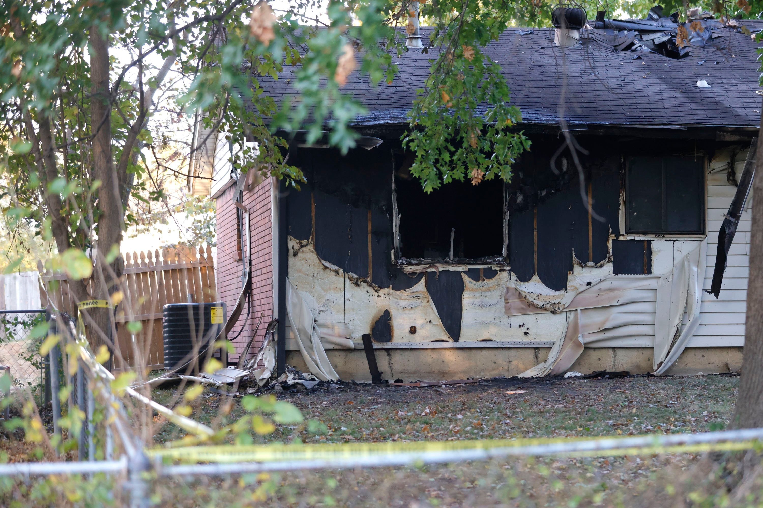 A room in the back of a house on South Hickory Ave, Broken Arrow, where eight family members died in an apparent murder-suicide.