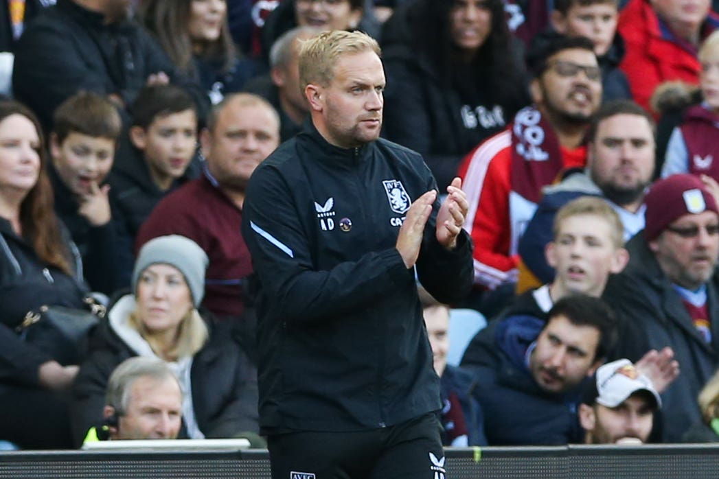 Aston Villa caretaker manager Aaron Danks (Barrington Coombs/PA)