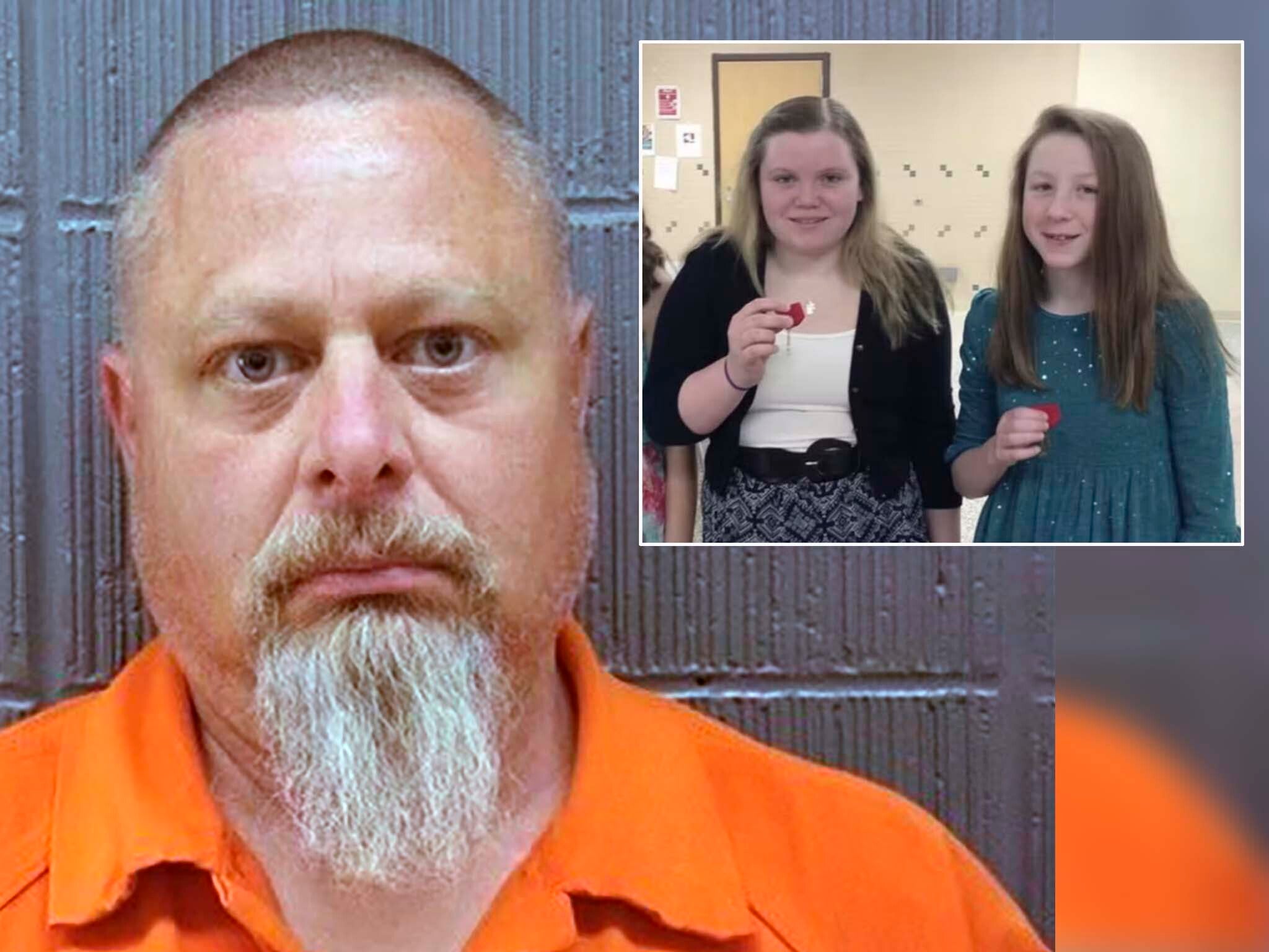 Richard Allen (pictured in mugshot) will soon stand trial for the 2017 murders of Libby German and Abby Williams (inset)