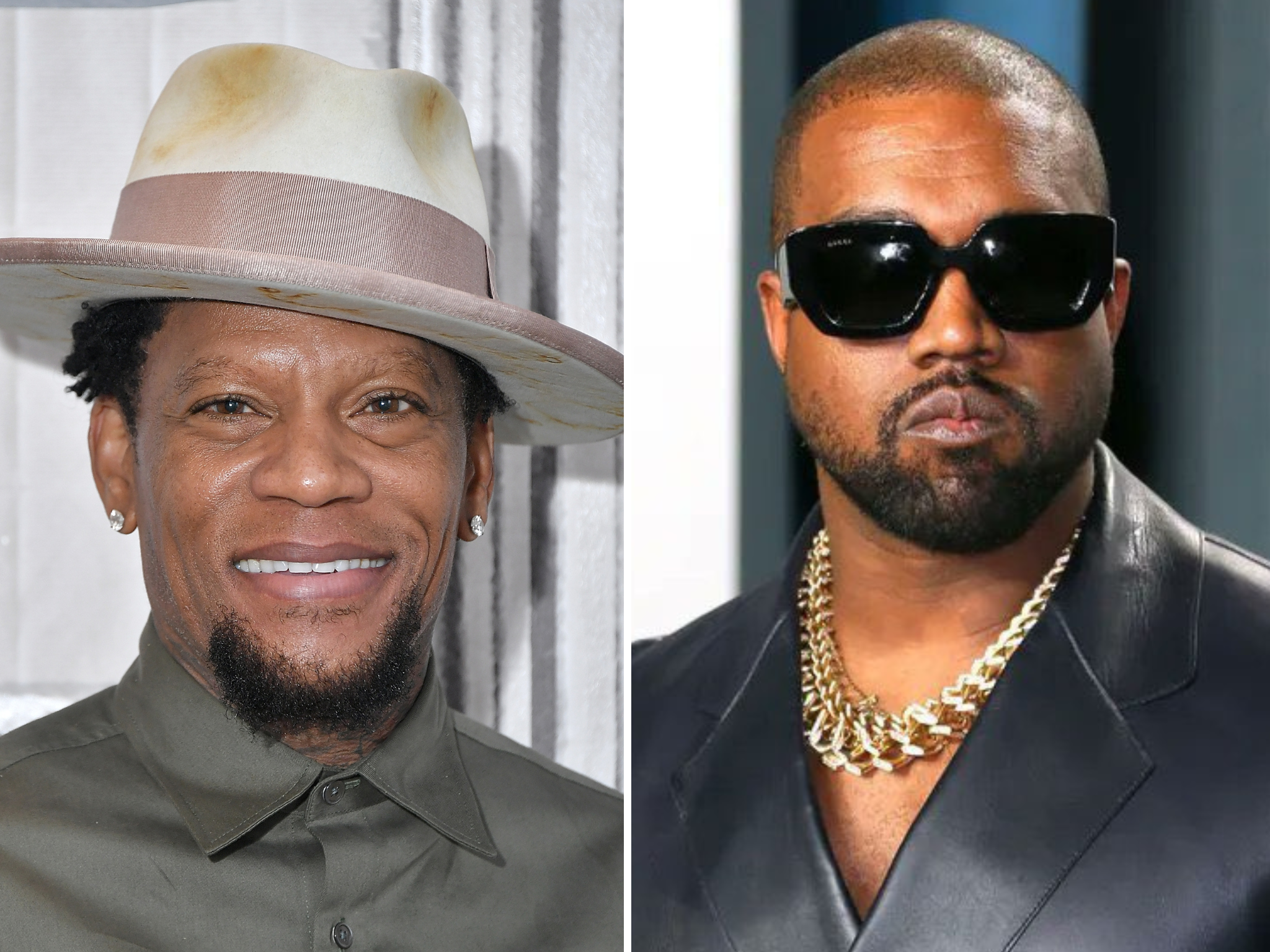 DL Hughley and Kanye West