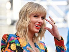 Taylor Swift becomes the first artist in history to have 10 singles in the Billboard Top 10