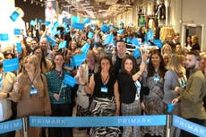 Primark staff welcome shoppers back to Belfast store four years after blaze