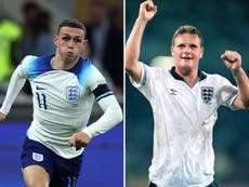 Phil Foden backed to emulate Paul Gascoigne’s Italia 90 heroics at World Cup