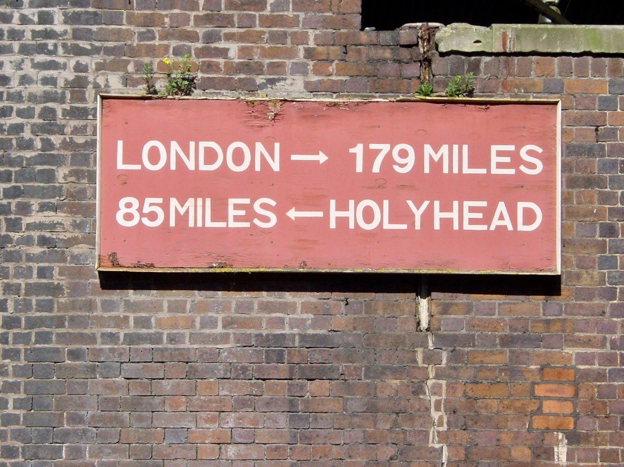 Far sighted: a sign at Chester station