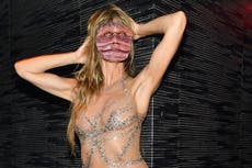 Fans share amusement over Heidi Klum keeping worm face after Halloween costume change
