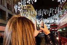 Oxford Street Christmas lights are on – but for shorter time amid energy crisis