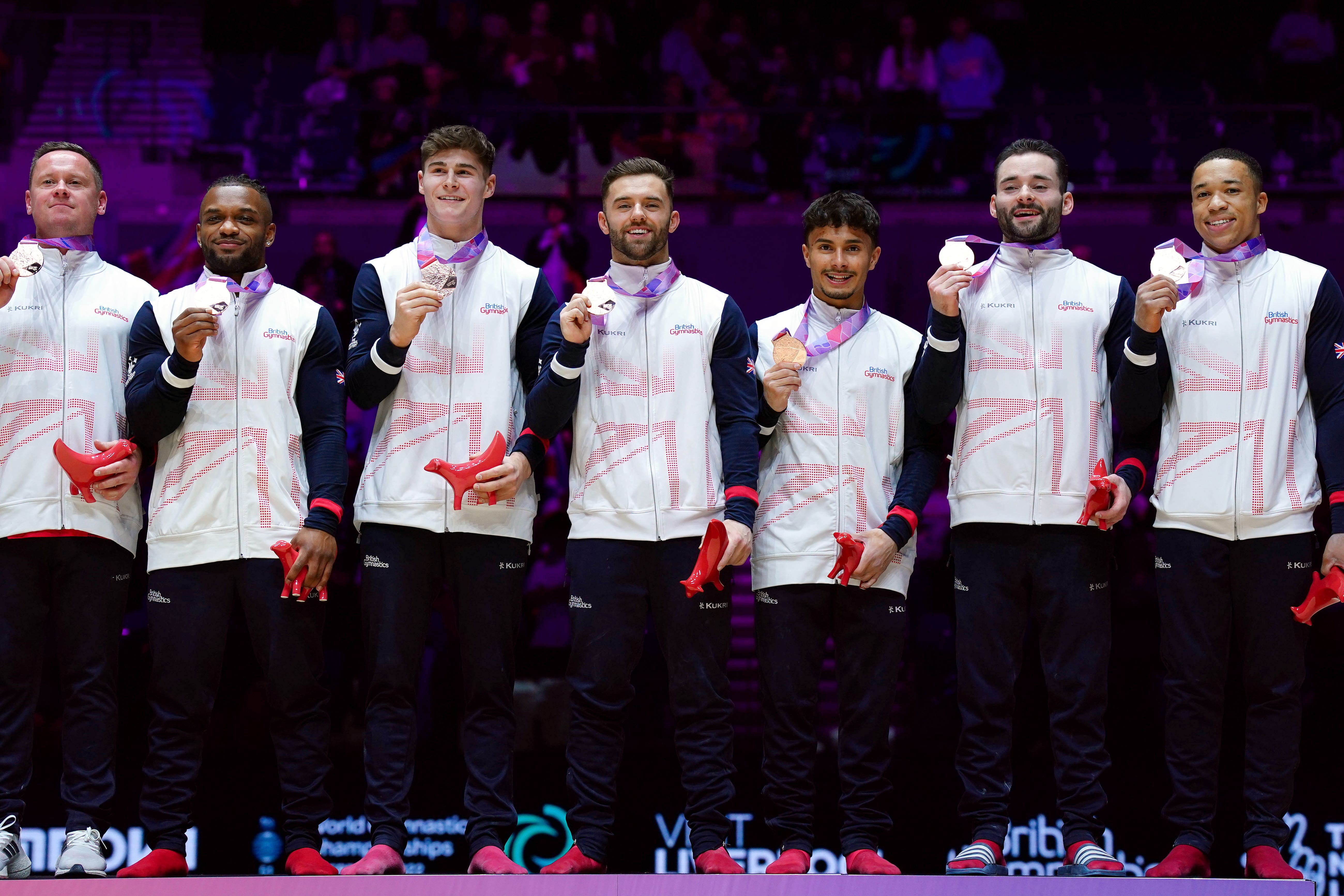 Great Britain claimed a bronze medal at the World Gymnastics Championships (Peter Byrne/PA)