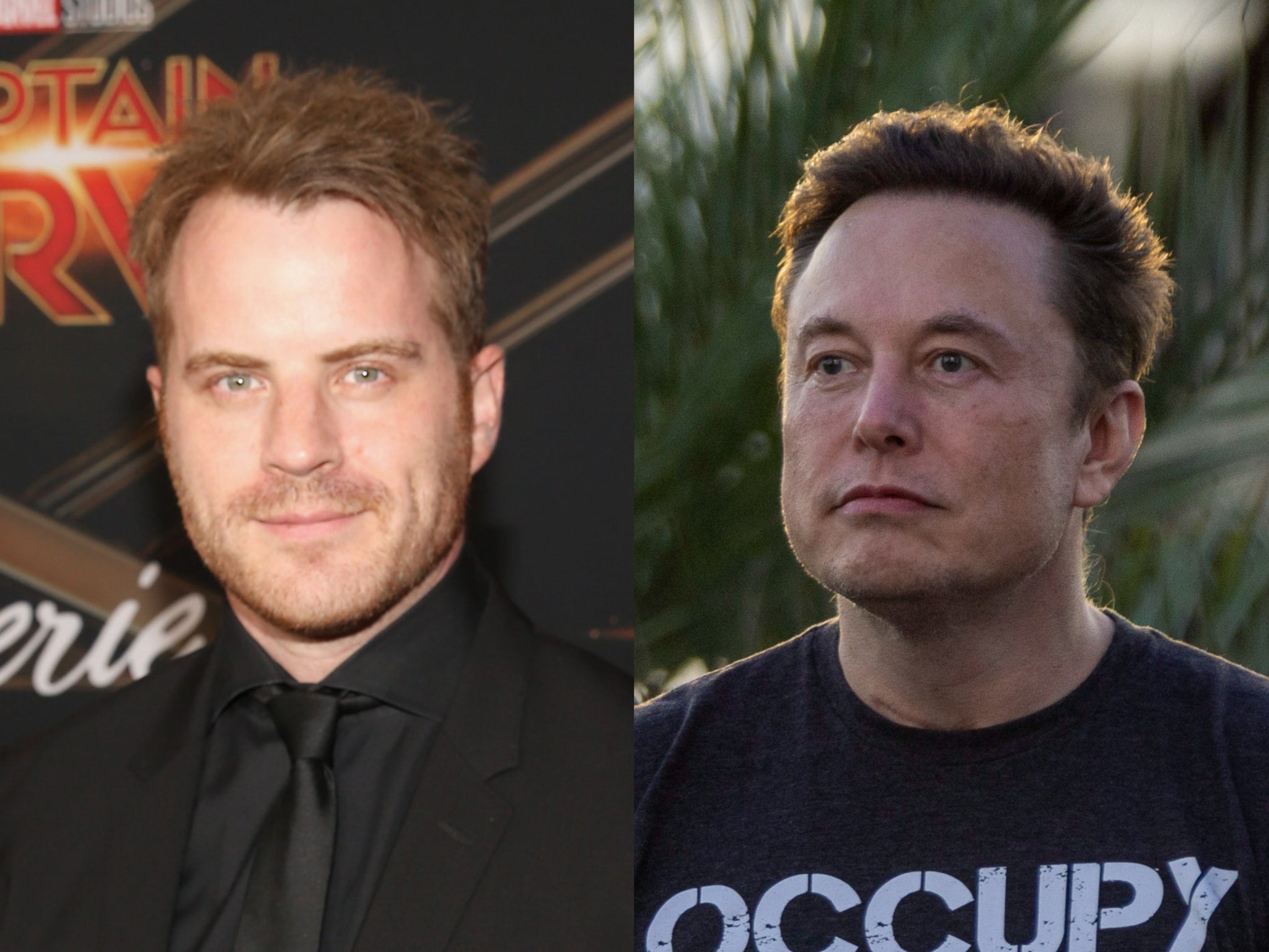 Rob Kazinsky and Elon Musk