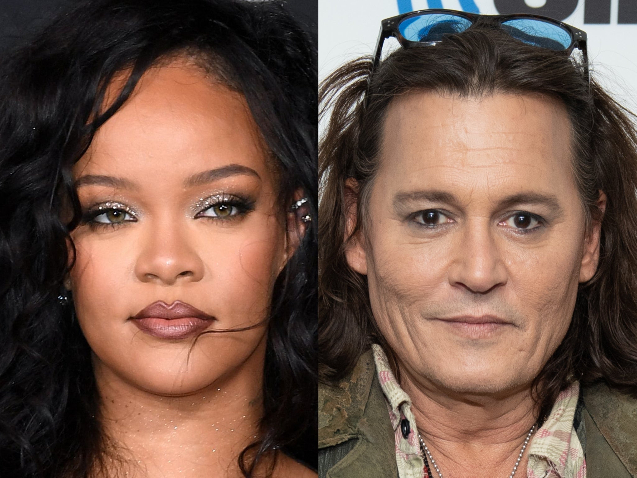 <p>Rihanna and Depp</p>