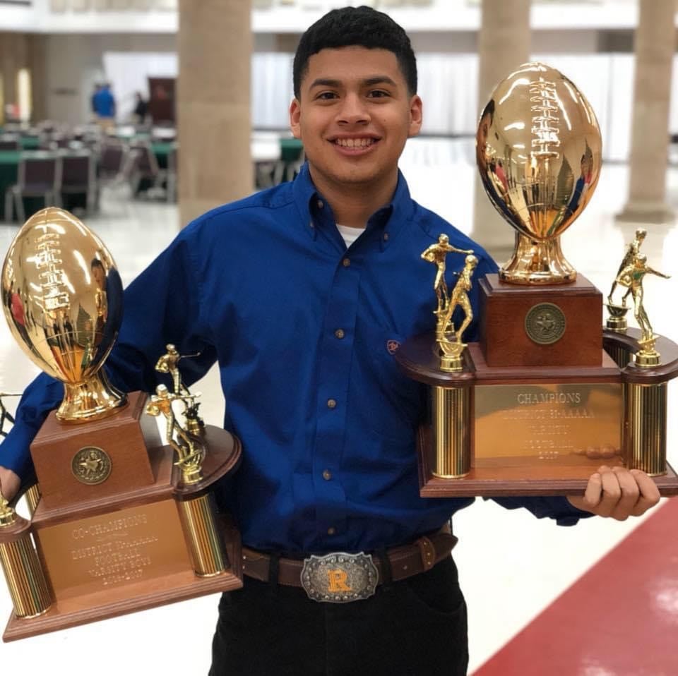 Rudy Pena threw himself into sports at Nixon High School in Laredo, Texas