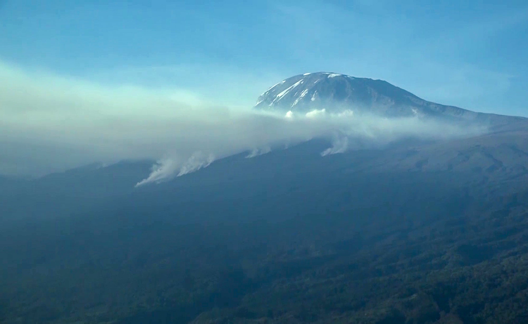 Tanzania Mt Kilimanjaro Fire