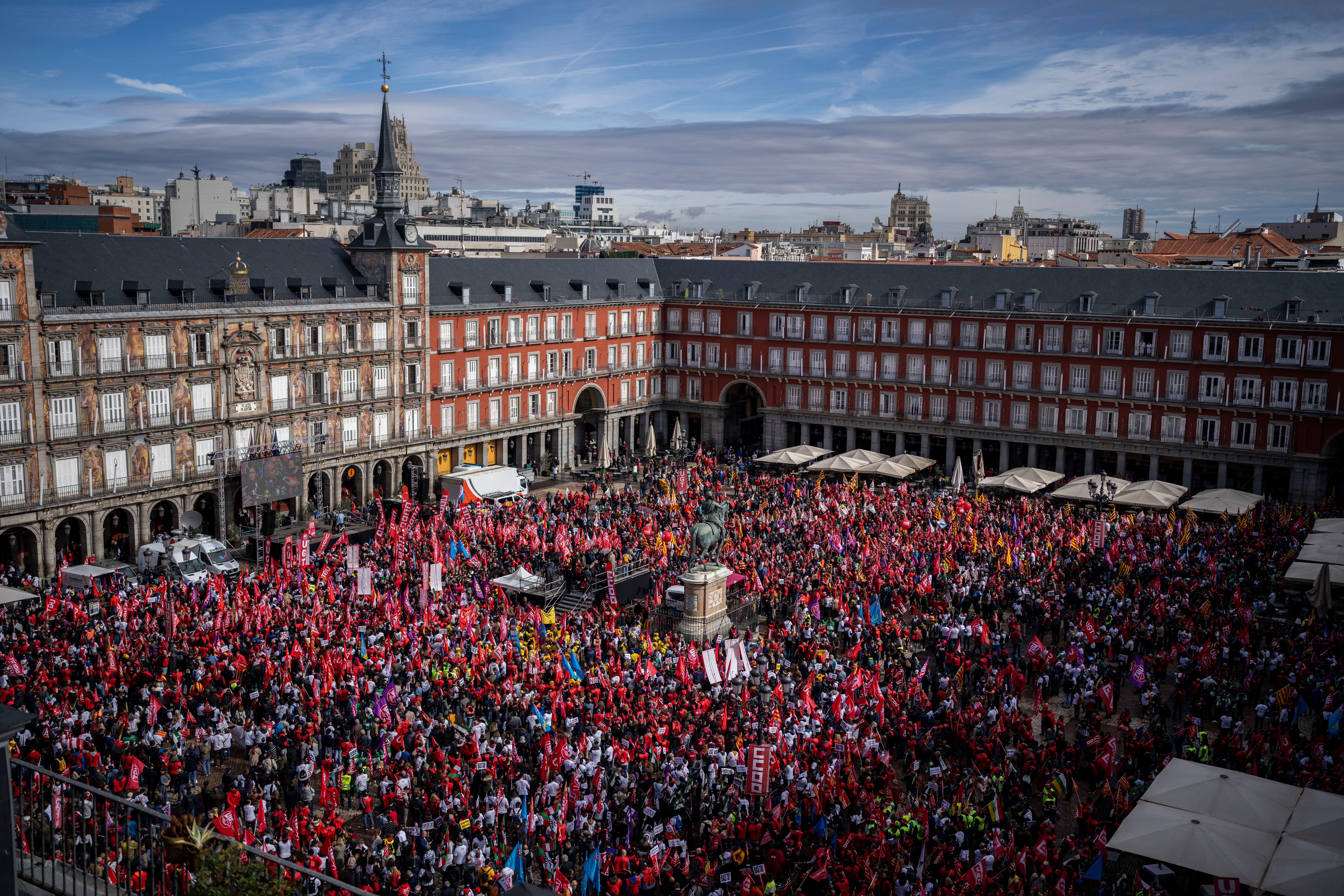 Spain Inflation Protest