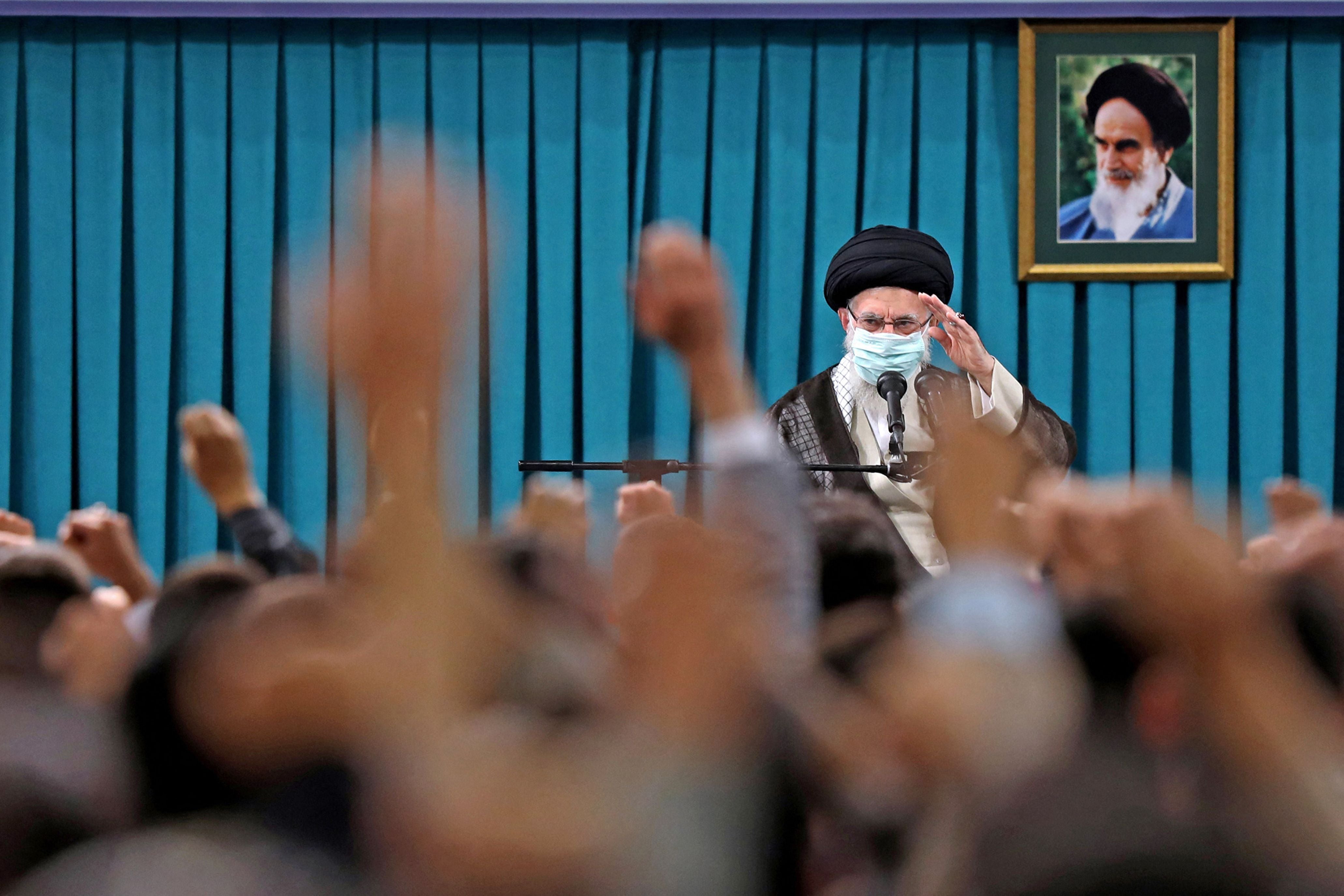 Iran's supreme leader Ayatollah Ali Khamenei