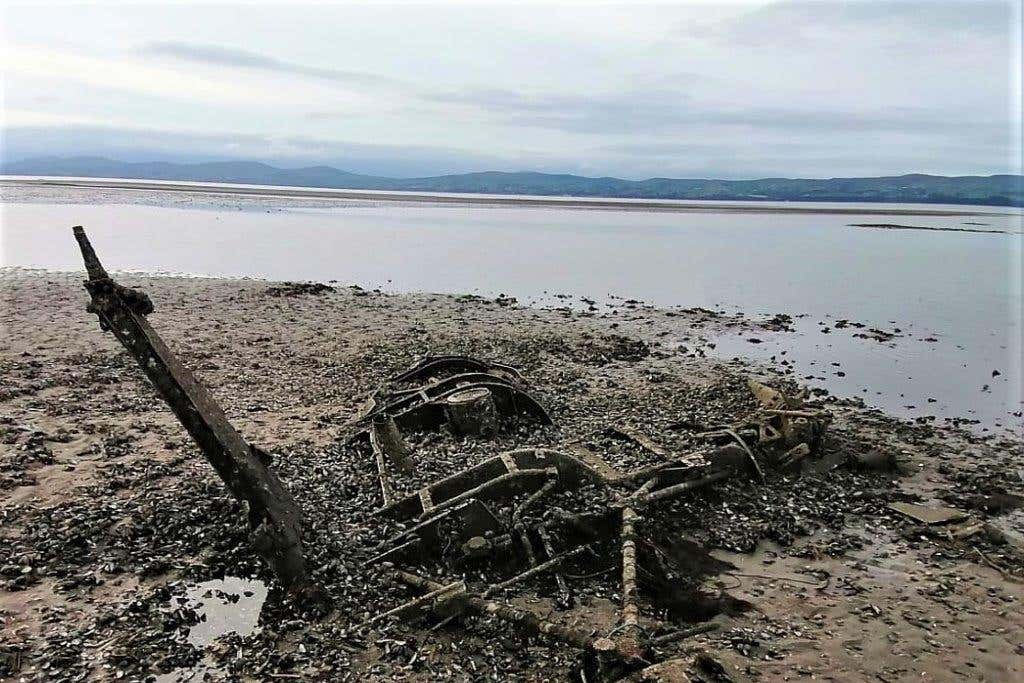 Looking towards the front of the helicopter – rotor to right of photo (Daera/PA)