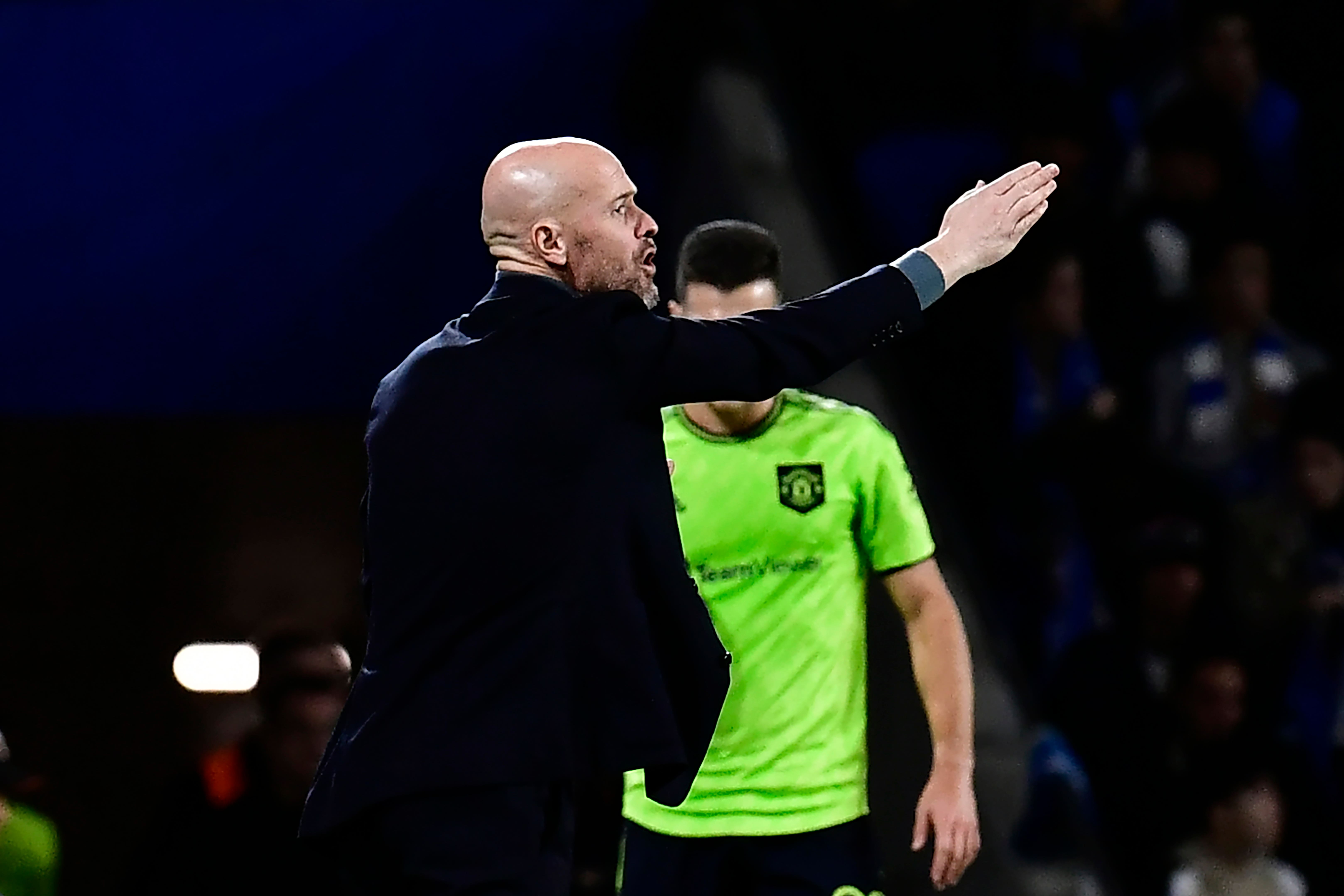 Erik ten Hag’s side won 1-0 in Spain but went through as runners-up (Alvaro Barrientos/AP)