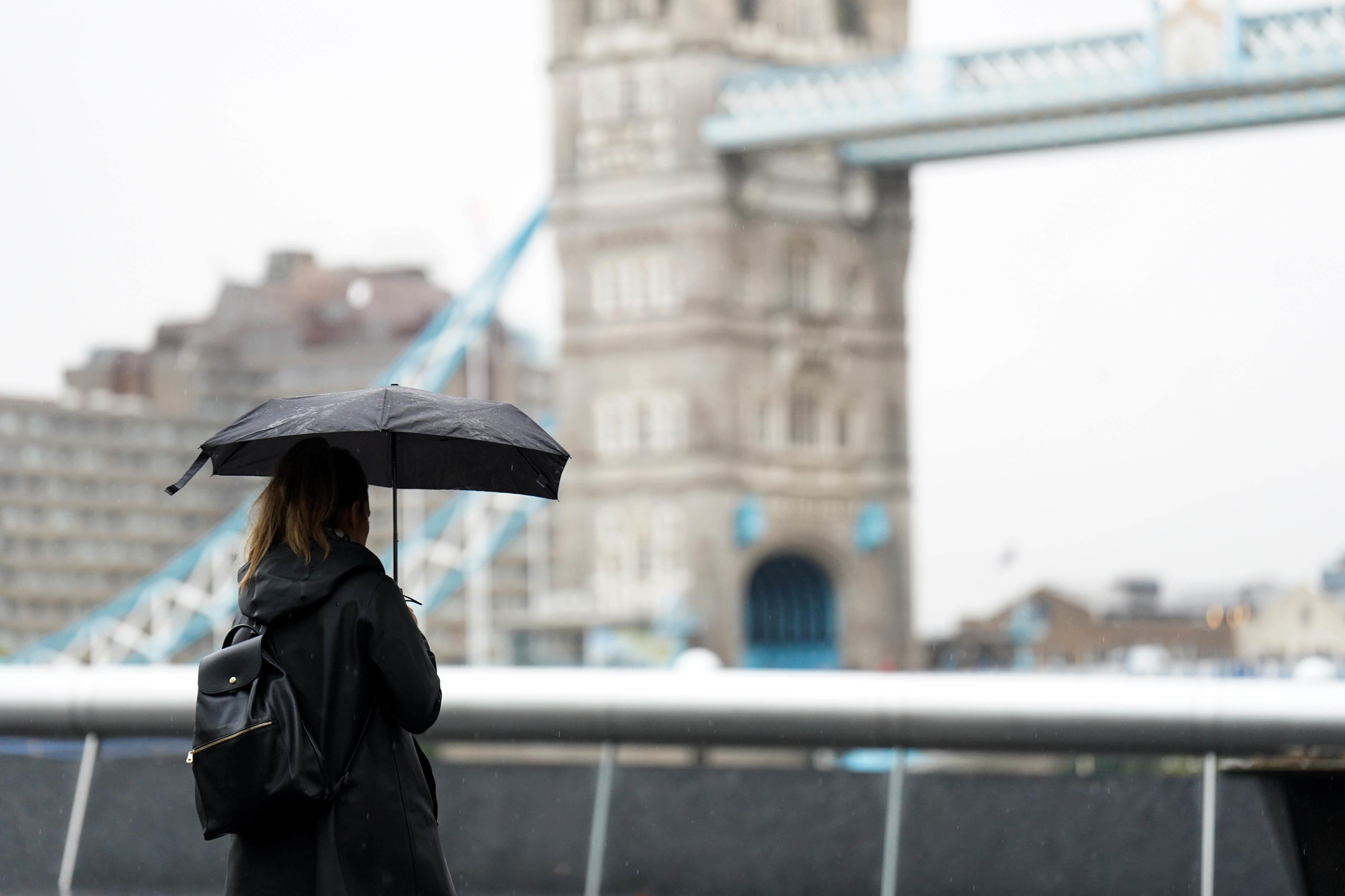 Parts of England have been hit by heavy rain while temperatures have dropped elsewhere (James Manning/PA)