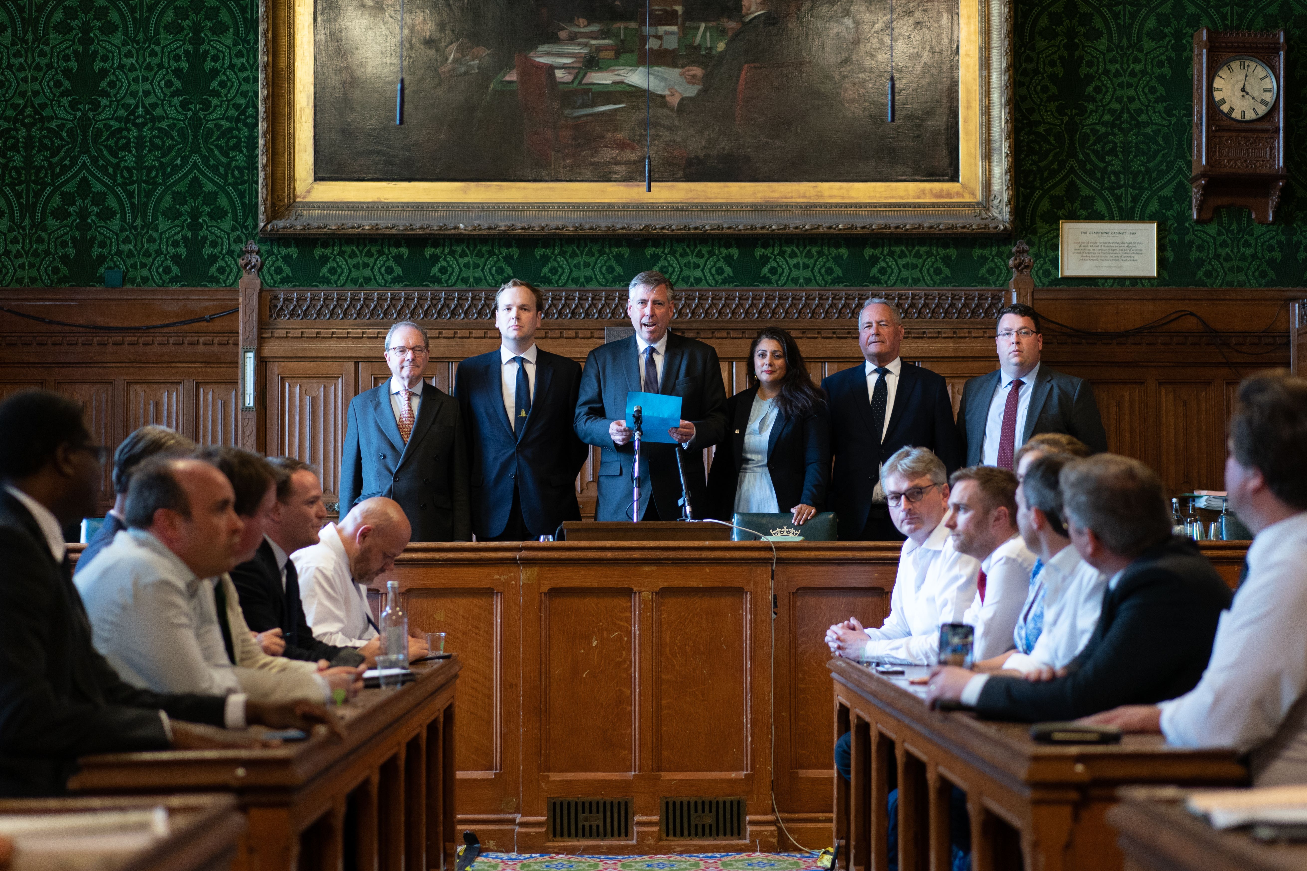 Sir Graham Brady announcing the last Tory leadership contest