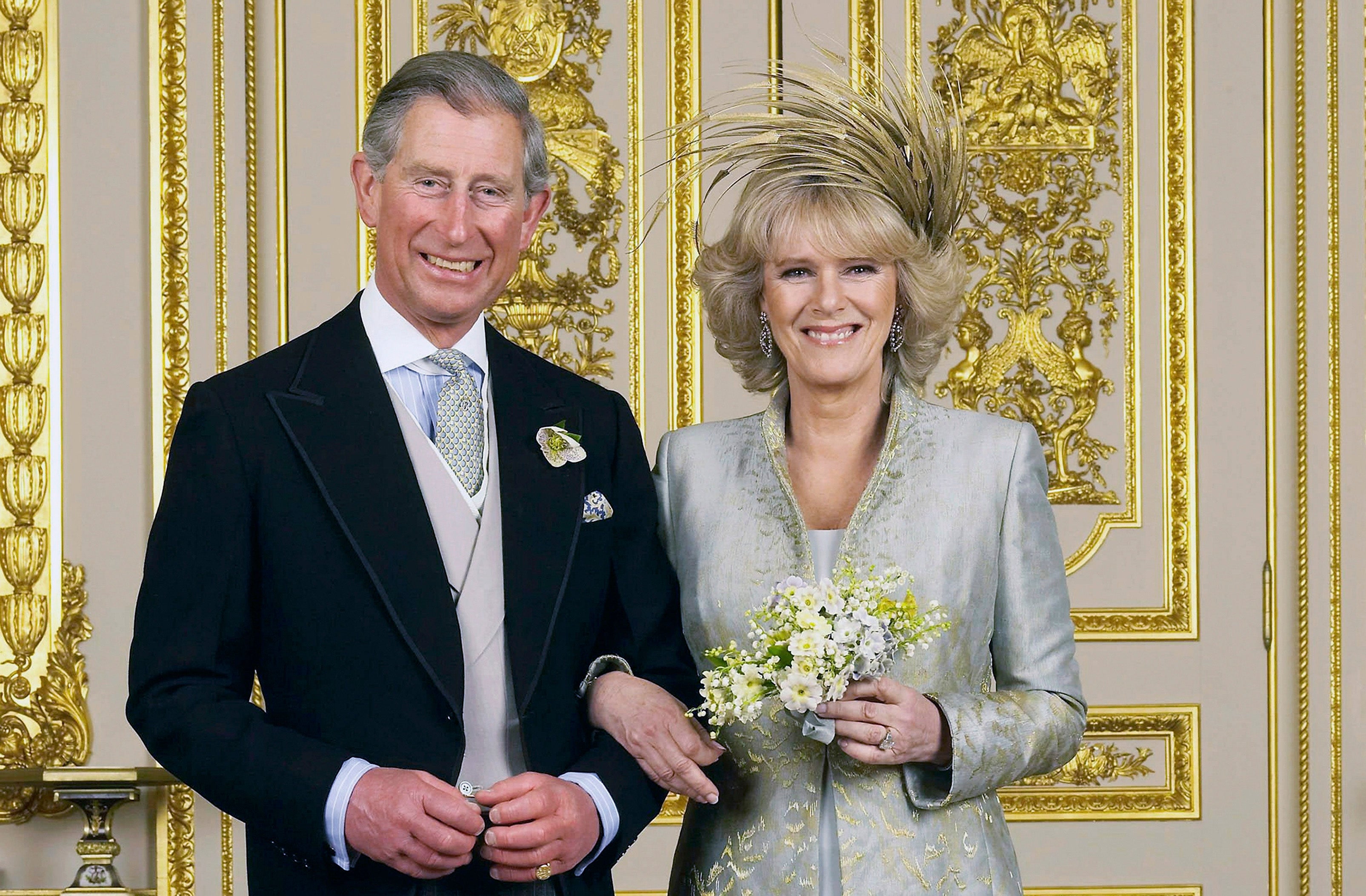 Charles and Camilla on their wedding day in 2005