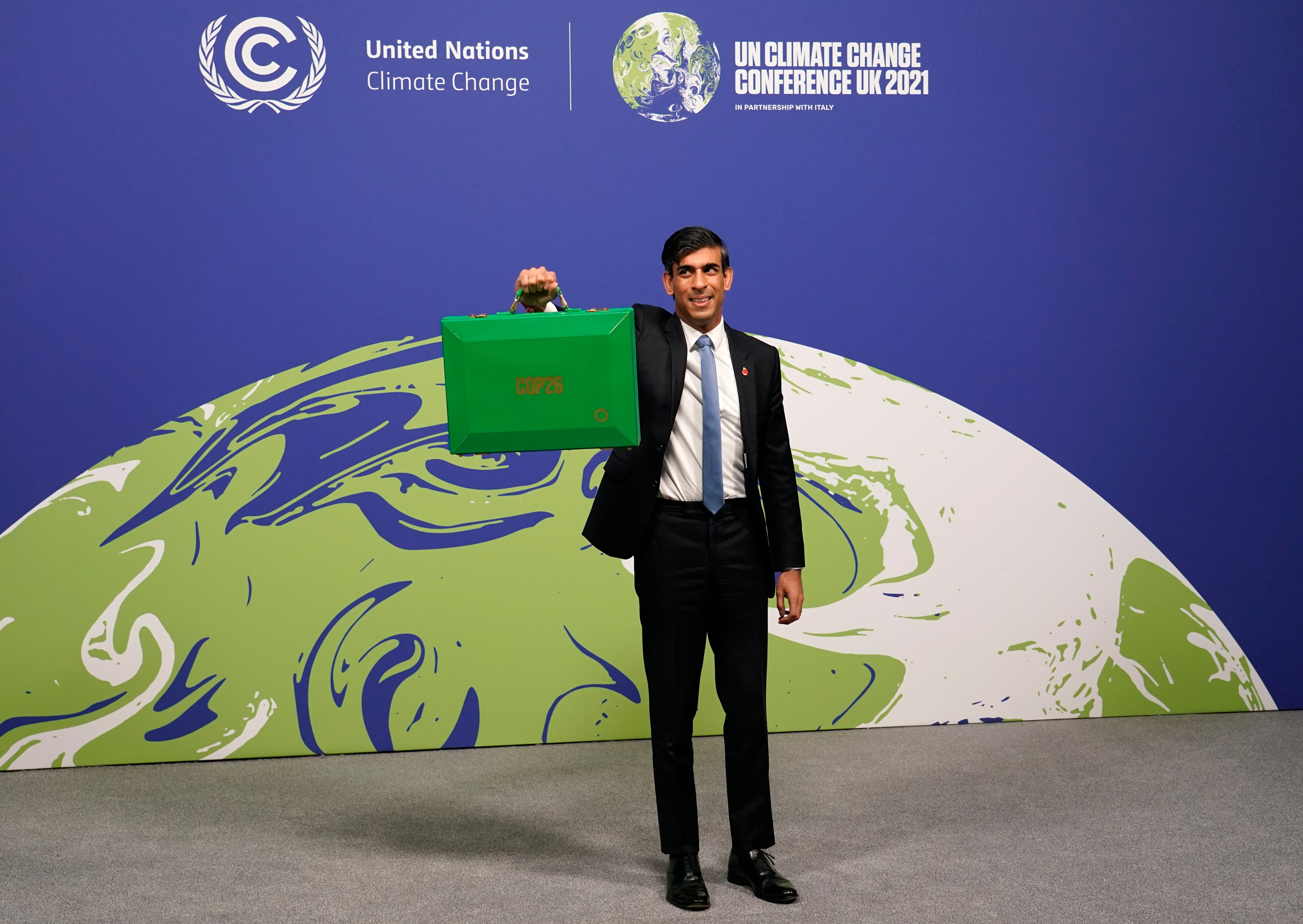 Rishi Sunak at Cop26 in Glasgow, 2021