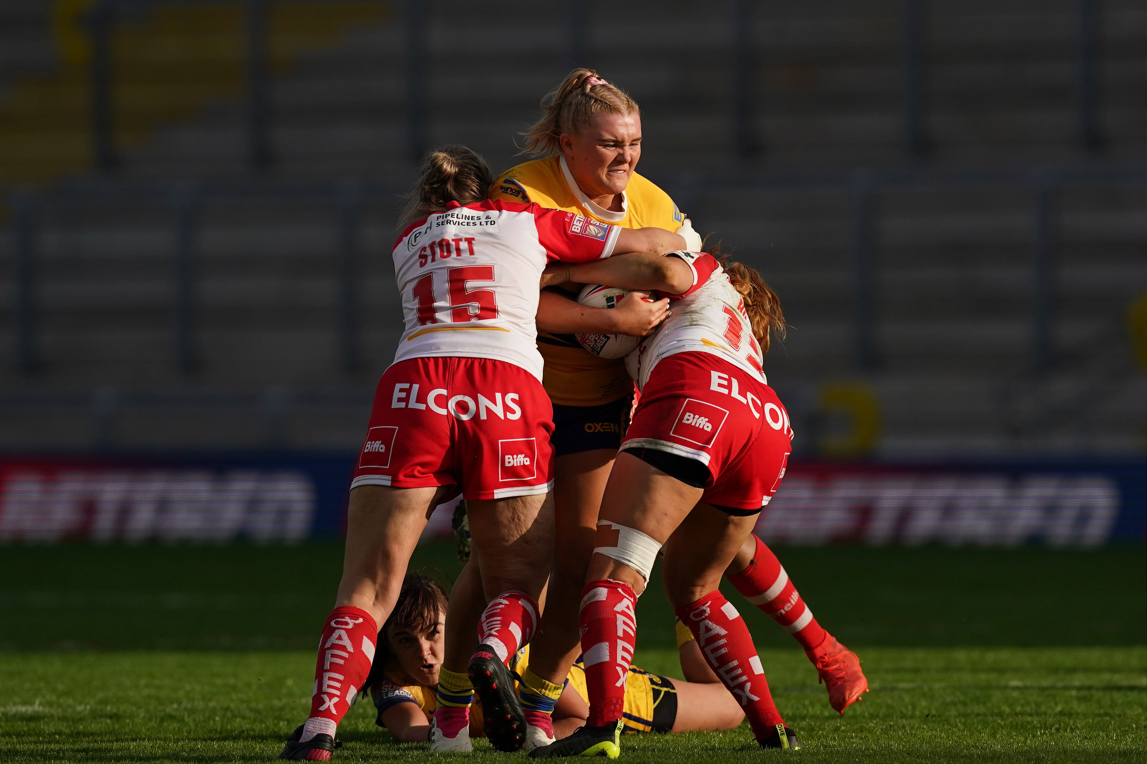 Zoe Hornby (centre) will make her England debut against Canada (Martin Rickett/PA)