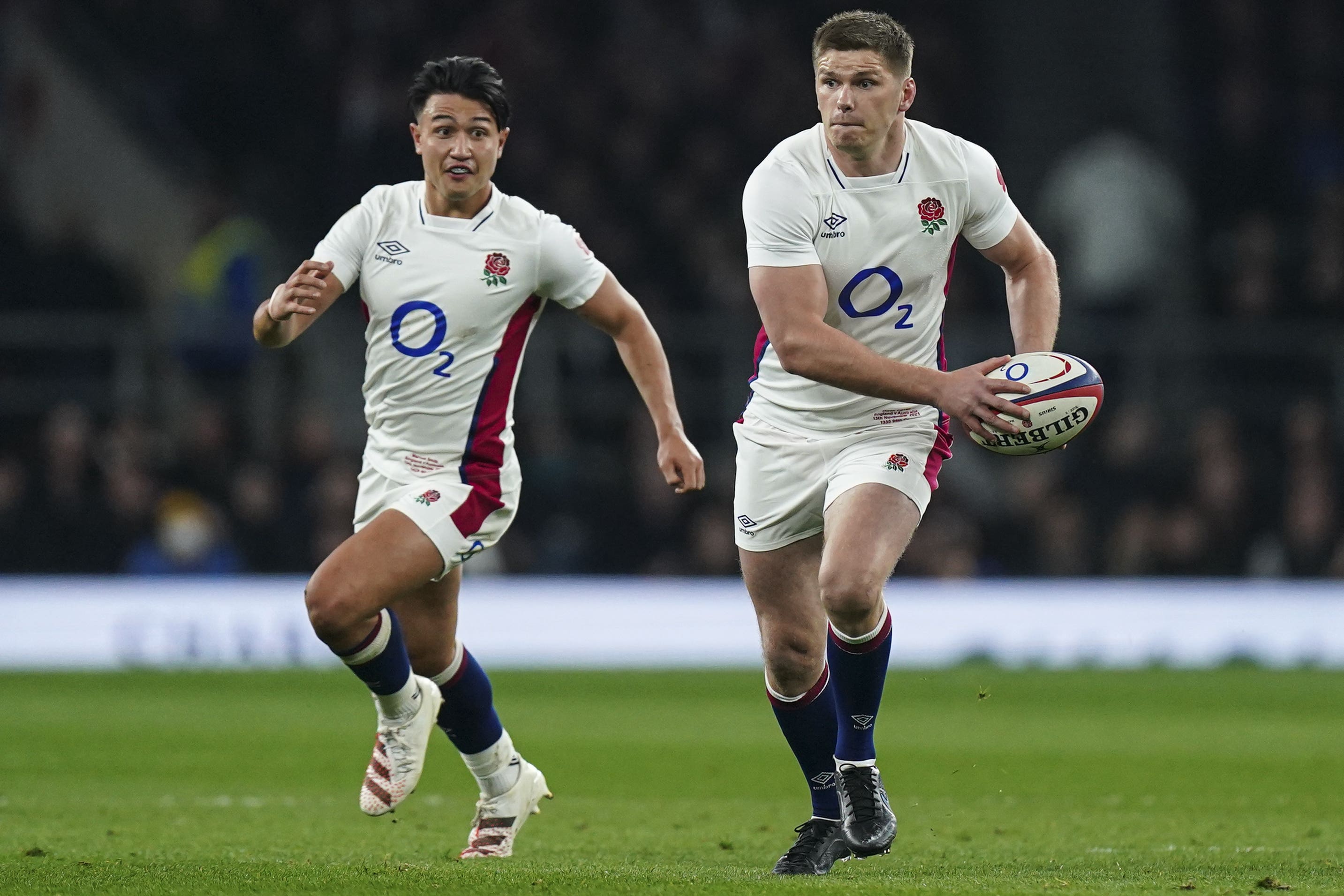 Marcus Smith (left) and Owen Farrell (right) are key to Eddie Jones’ masterplan (Mike Egerton/PA)